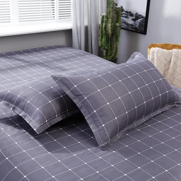 soft microfiber fabric custom print queen king size bedding bed sheet and duvet cover set