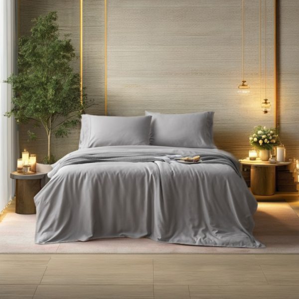 factory wholesale 300 tc eco friendly 100% bamboo fiber bedding set king size consisting 1 sheet 1 duvet 2 pillowcases christmas