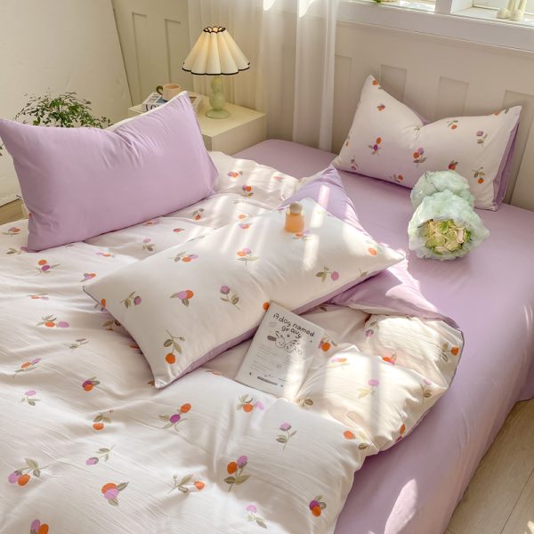2024 designer microfiber floral printed duvet cover bedsheet set bedding sets bedding set