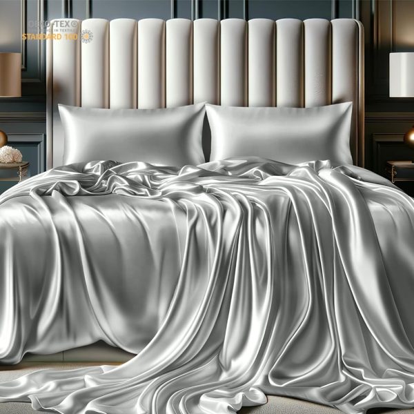 luxury elegant 100% mulberry silk bedding customized king size home textiles