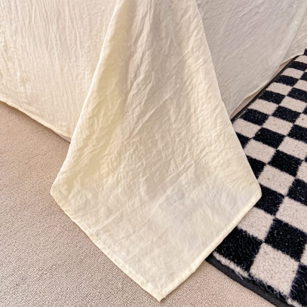 hotselling japanese style washed cotton microfiber four pieces duvet cover sets bedding set collections