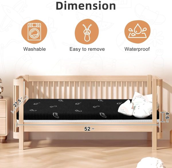 baby products supplier hypoallergenic quilted sleeping pad fitted bed sheet baby newborn crib mattress cover