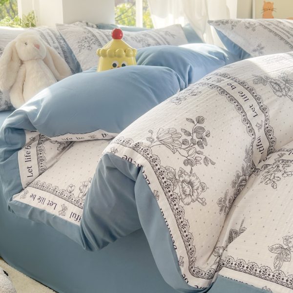 soft comfy bed sheets for all seasons breathable cooling hotel bedding for women, men, teens 4 pieces sheet set
