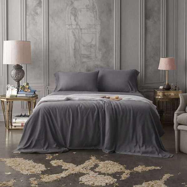 factory wholesale 300 tc eco friendly 100% bamboo fiber bedding set king size consisting 1 sheet 1 duvet 2 pillowcases christmas